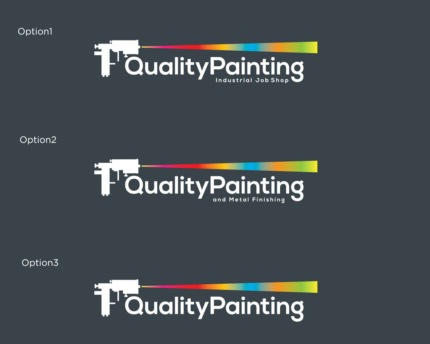 Logo Design by Atec for Quality Painting and Metal Finishing | Design #13990194