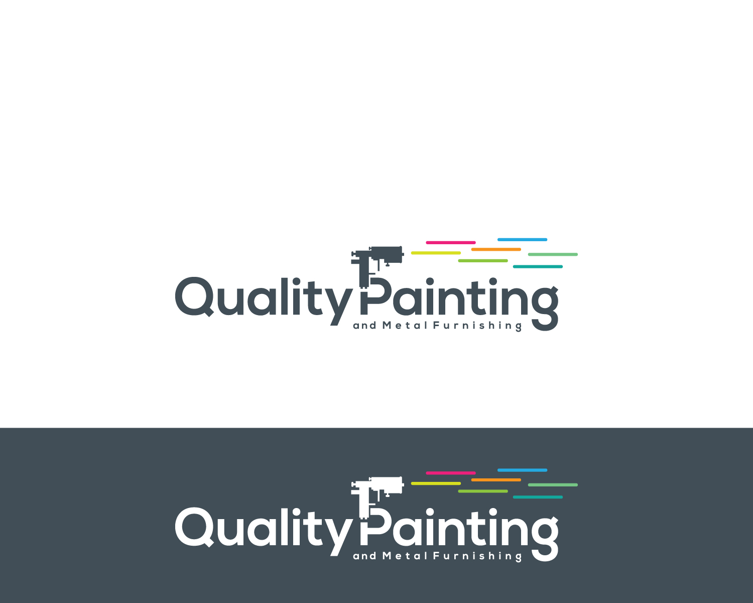 Logo Design by Atec for Quality Painting and Metal Finishing | Design #14013851