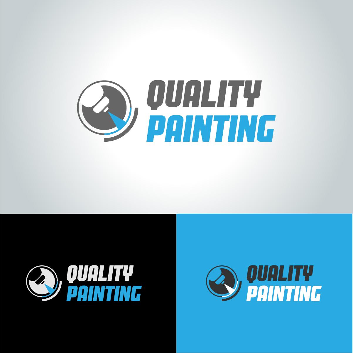 Logo Design by SunInLow for Quality Painting and Metal Finishing | Design #14011004