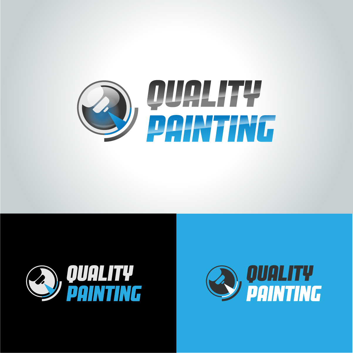 Logo Design by SunInLow for Quality Painting and Metal Finishing | Design #14011005