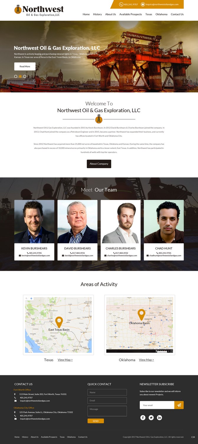 Web-Design von pb für Northwest Oil & Gas Exploration, LLC | Design #13978294