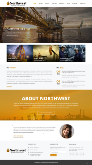 Web Design par pb pour Northwest Oil & Gas Exploration, LLC | Design : #13978296