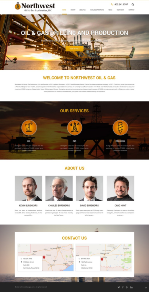 Web Design par pb pour Northwest Oil & Gas Exploration, LLC | Design : #13993959