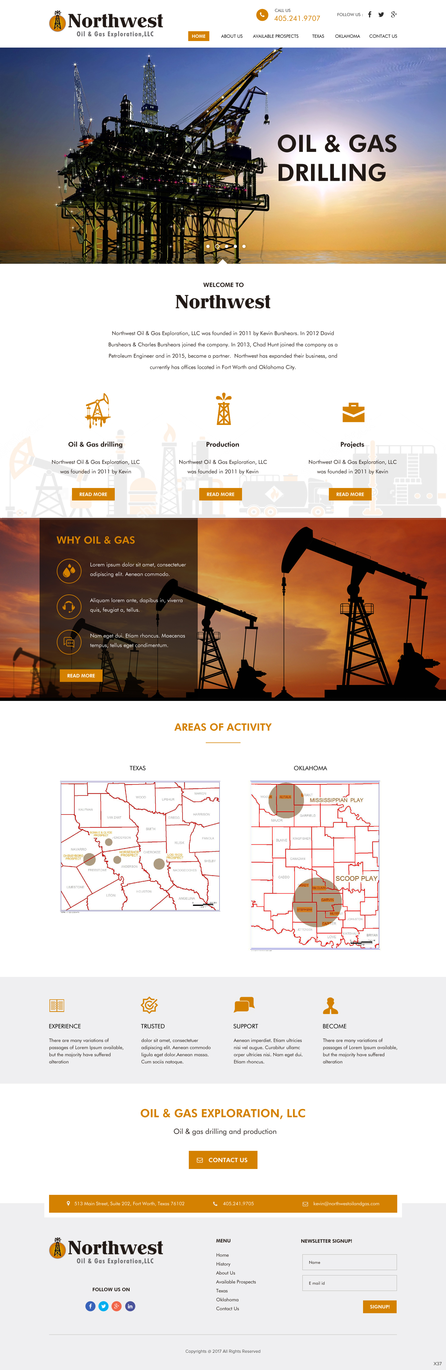 Web Design by pb for Northwest Oil & Gas Exploration, LLC | Design #13993961