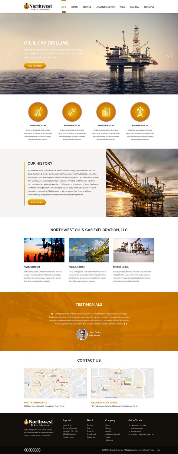 Web Design by pb for Northwest Oil & Gas Exploration, LLC | Design #14008770