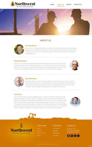 Web Design par pb pour Northwest Oil & Gas Exploration, LLC | Design : #14018369