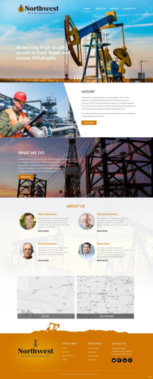 Web Design par pb pour Northwest Oil & Gas Exploration, LLC | Design : #14018370
