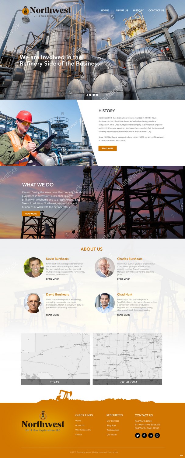 Web-Design von pb für Northwest Oil & Gas Exploration, LLC | Design #14018371