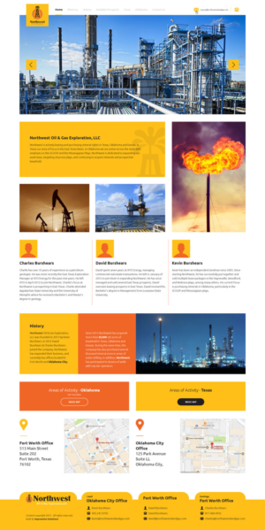 Diseño Web por Impressive Sol para Northwest Oil & Gas Exploration, LLC | Diseño #13995710