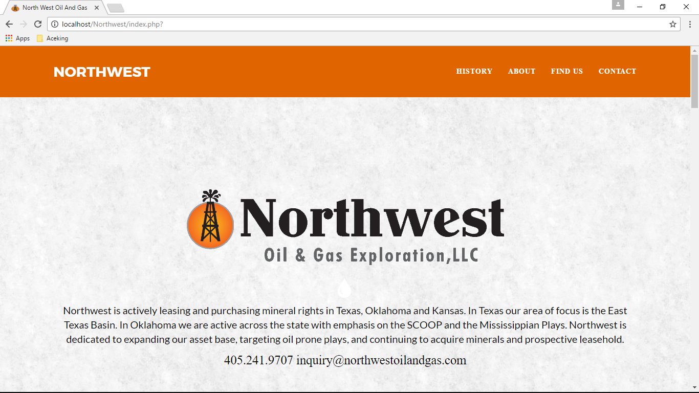 Web-Design von Joshua Ellis Enore für Northwest Oil & Gas Exploration, LLC | Design #14013281