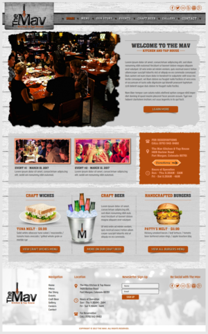 Kitchen & Tap House requires web site design - Casual restaurant | Diseño Web por -Marc-