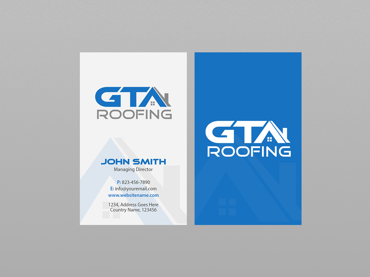 Design de Carte de Visite par Creations Box 2015 pour GTA Roofing | Design #14020060