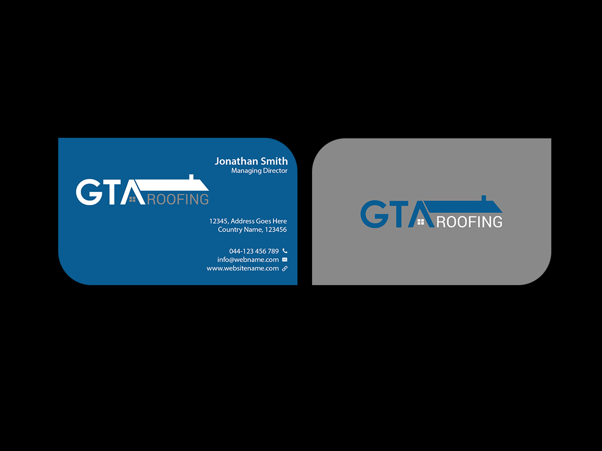 Design de Carte de Visite par Creations Box 2015 pour GTA Roofing | Design #14020061