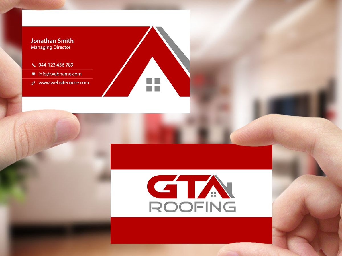 Design de Carte de Visite par Creations Box 2015 pour GTA Roofing | Design #14020064