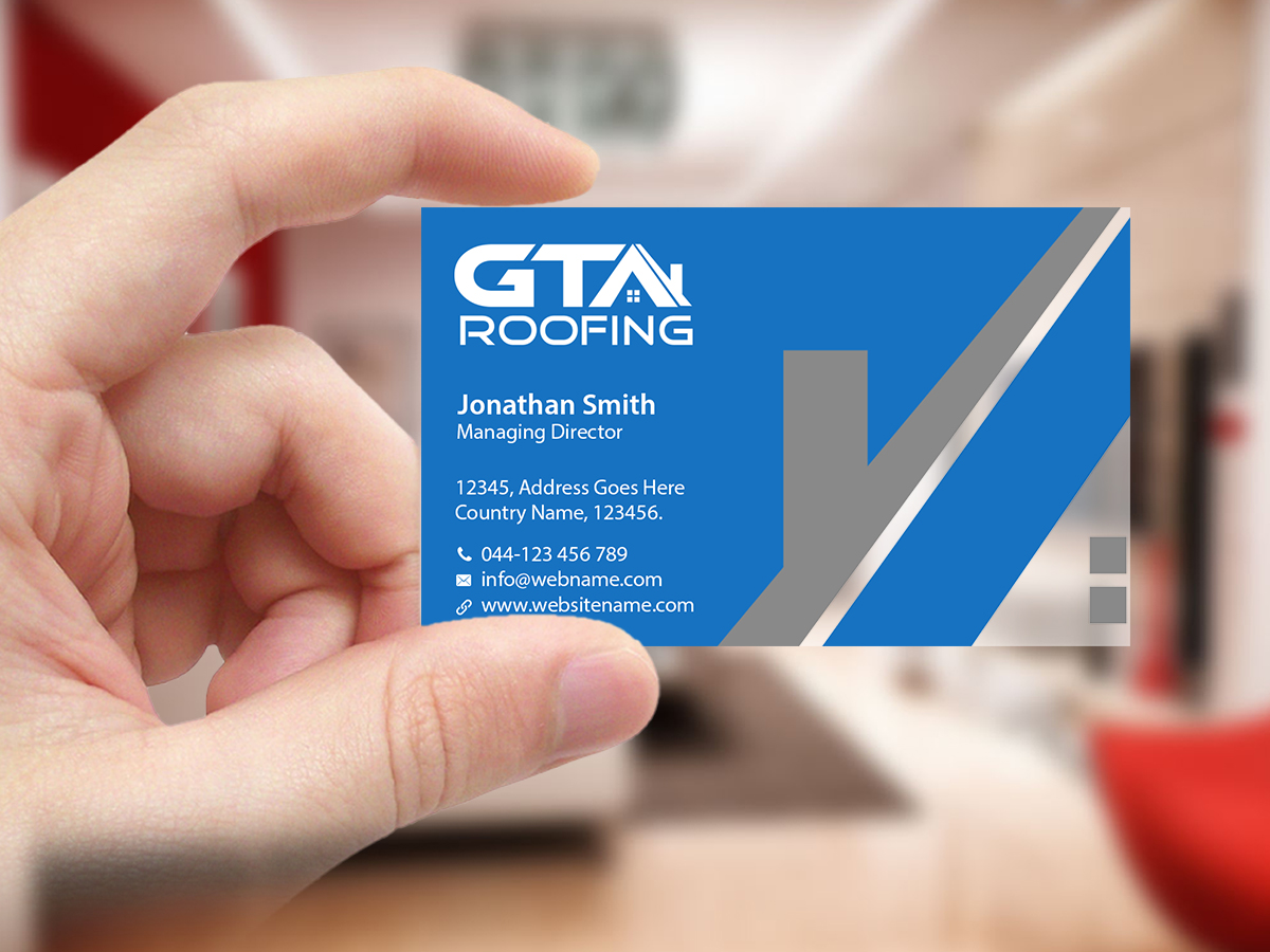 Design de Carte de Visite par Creations Box 2015 pour GTA Roofing | Design #14020066