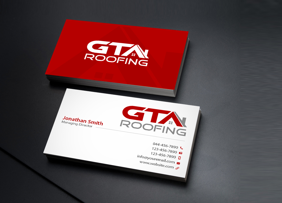 Diseño de Tarjeta de Presentación por Creations Box 2015 para GTA Roofing | Diseño #14020079