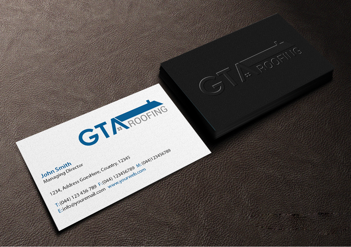 Visitenkarten-Design von Creations Box 2015 für GTA Roofing | Design #14020081