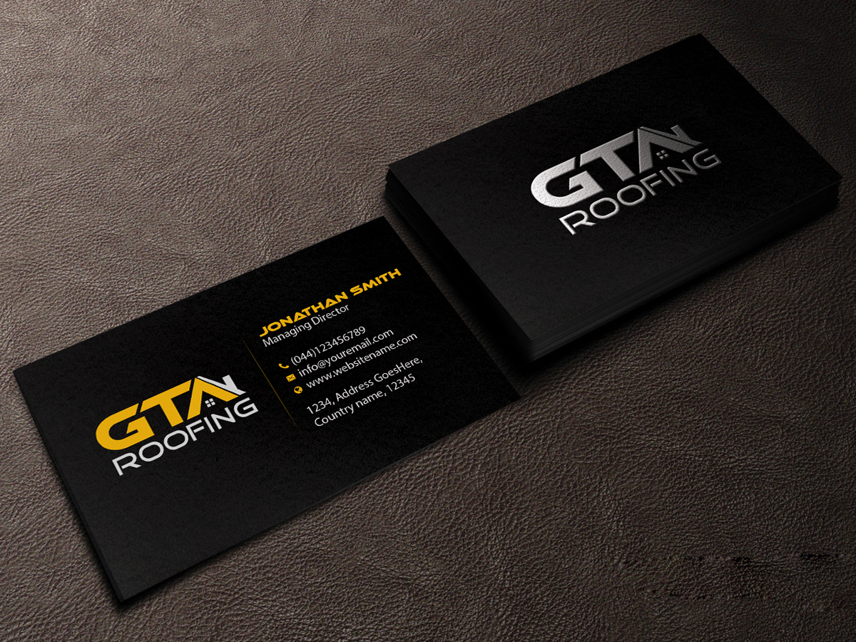 Visitenkarten-Design von Creations Box 2015 für GTA Roofing | Design #14020084