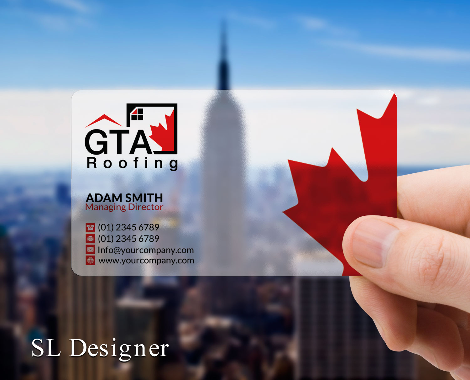 Business Card Design by SL Designer for GTA Roofing | Design #14000845