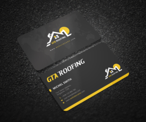 Business Card Design by Graphic Flame for GTA Roofing | Design: #14042295