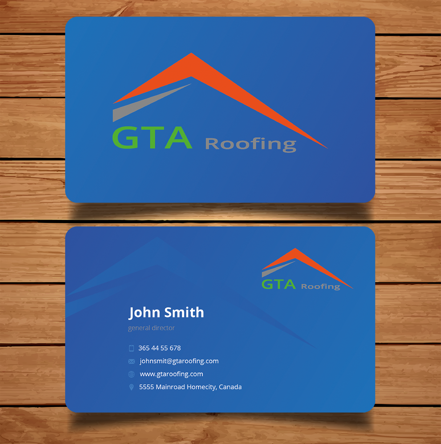 Business Card Design by TanaMa Creations for GTA Roofing | Design #13987594