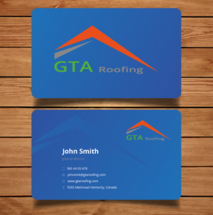 Business Card Design by TanaMa Creations for GTA Roofing | Design #13987594