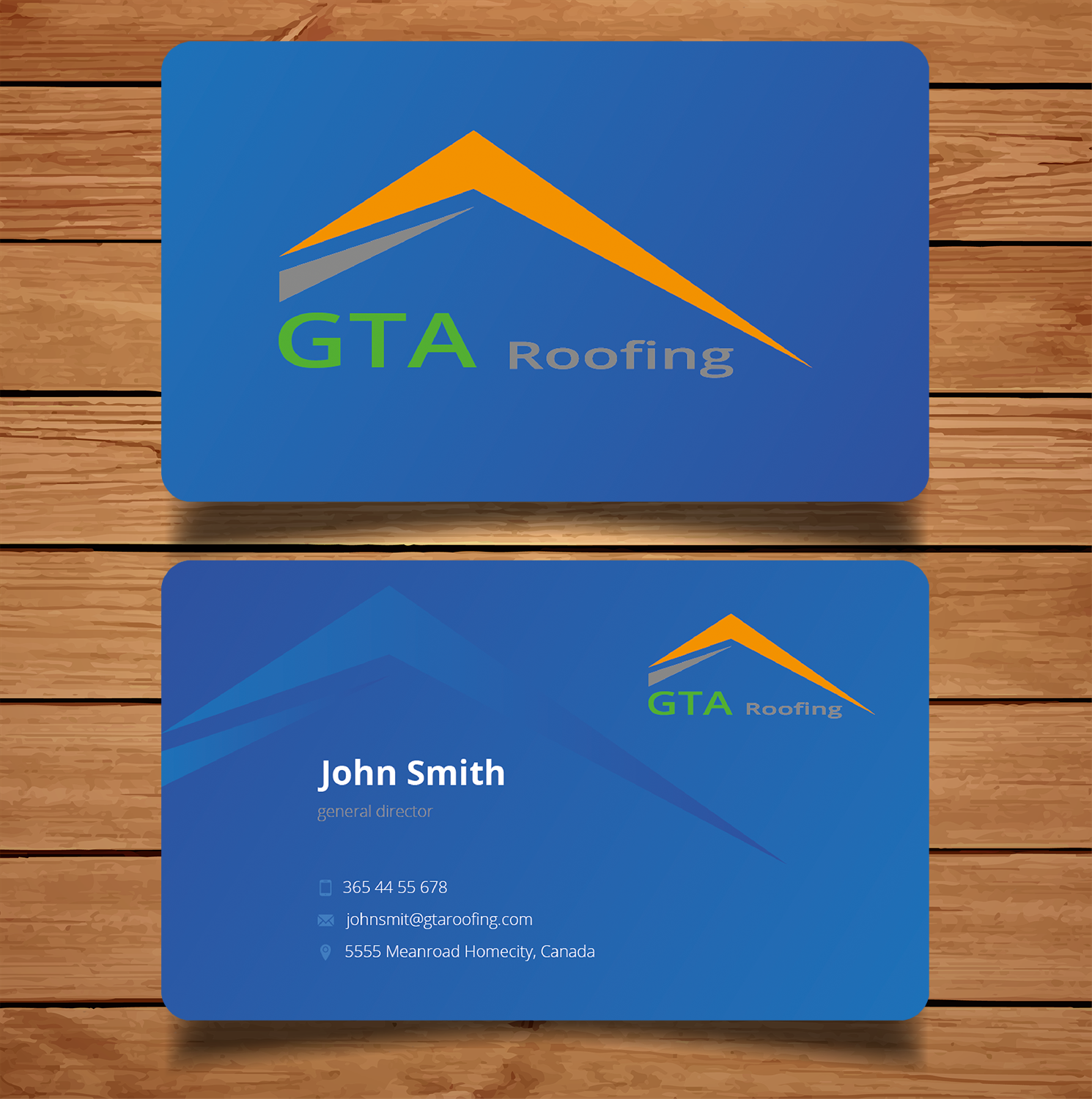 Design de Carte de Visite par TanaMa Creations pour GTA Roofing | Design #13990264