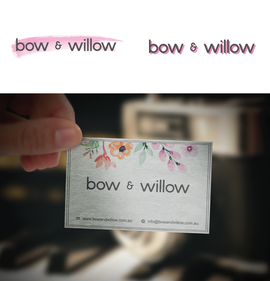 Logo Design by Lion & Lamb Designs for Bow & Willow | Design #13986511