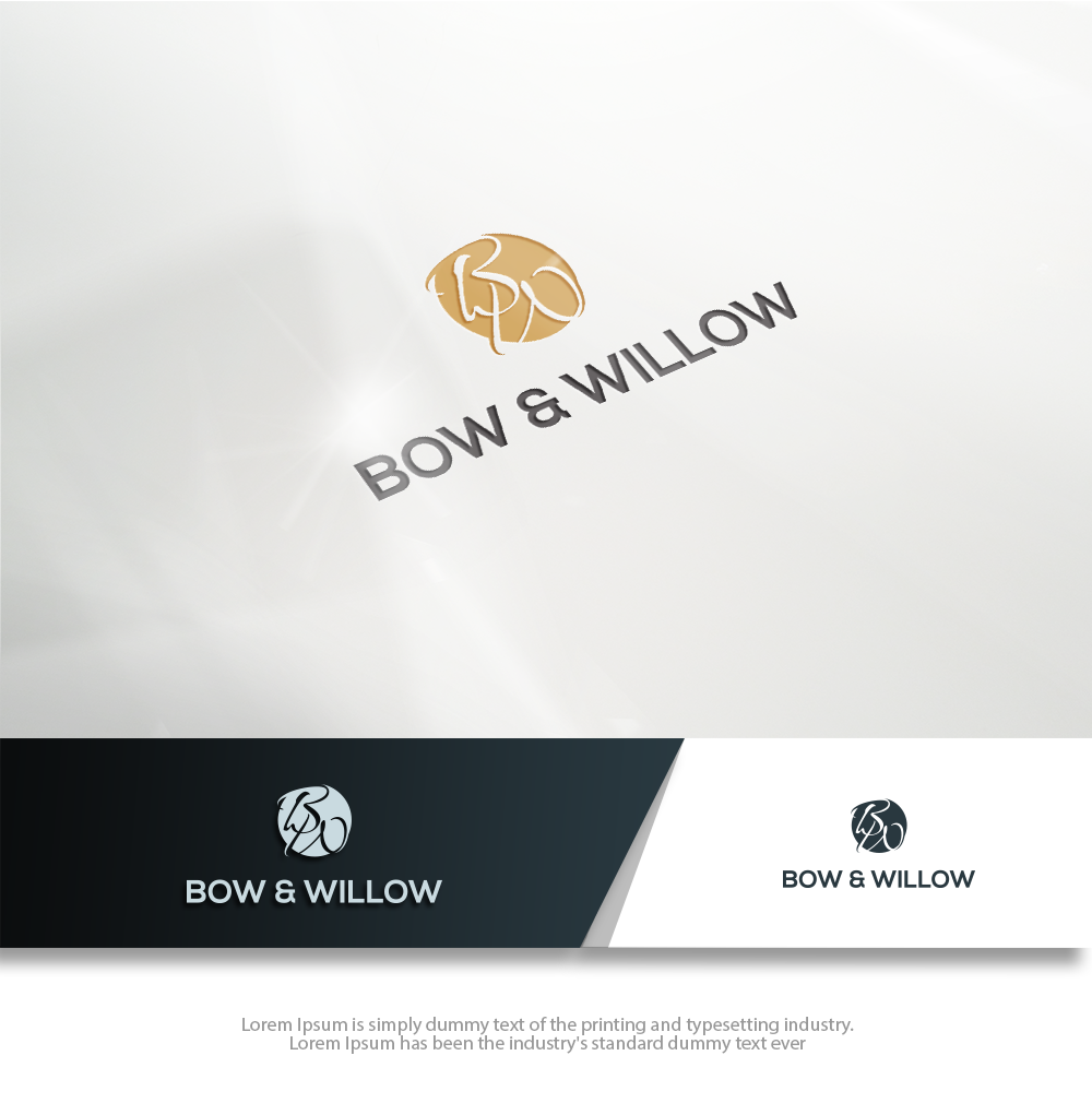 Logo Design by groomfox for Bow & Willow | Design #13975155