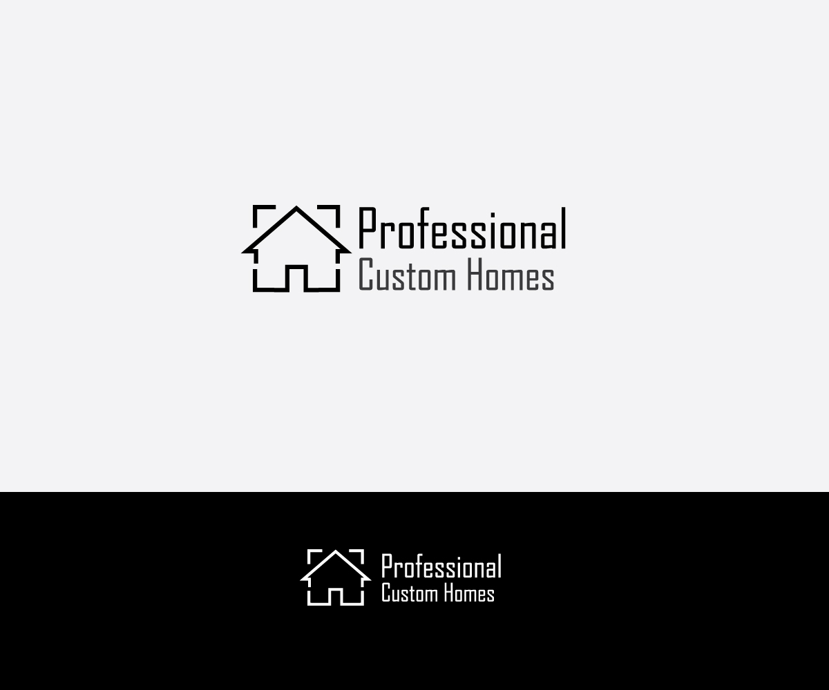 Logo Design by Dilipdio007 for Professional Custom Homes | Design #14001873