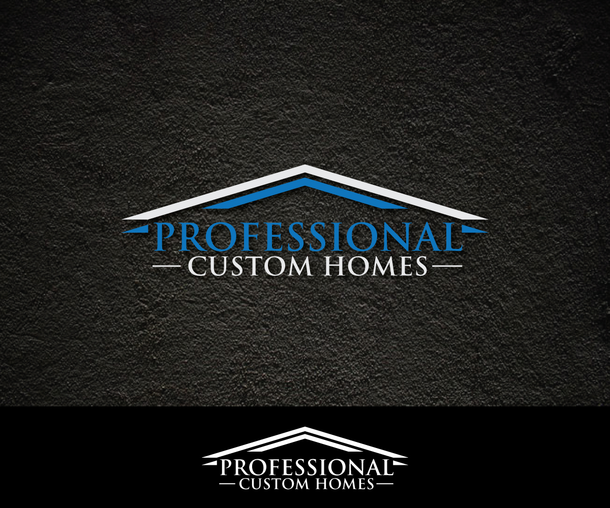 Logo Design by Omee63 for Professional Custom Homes | Design #14007209