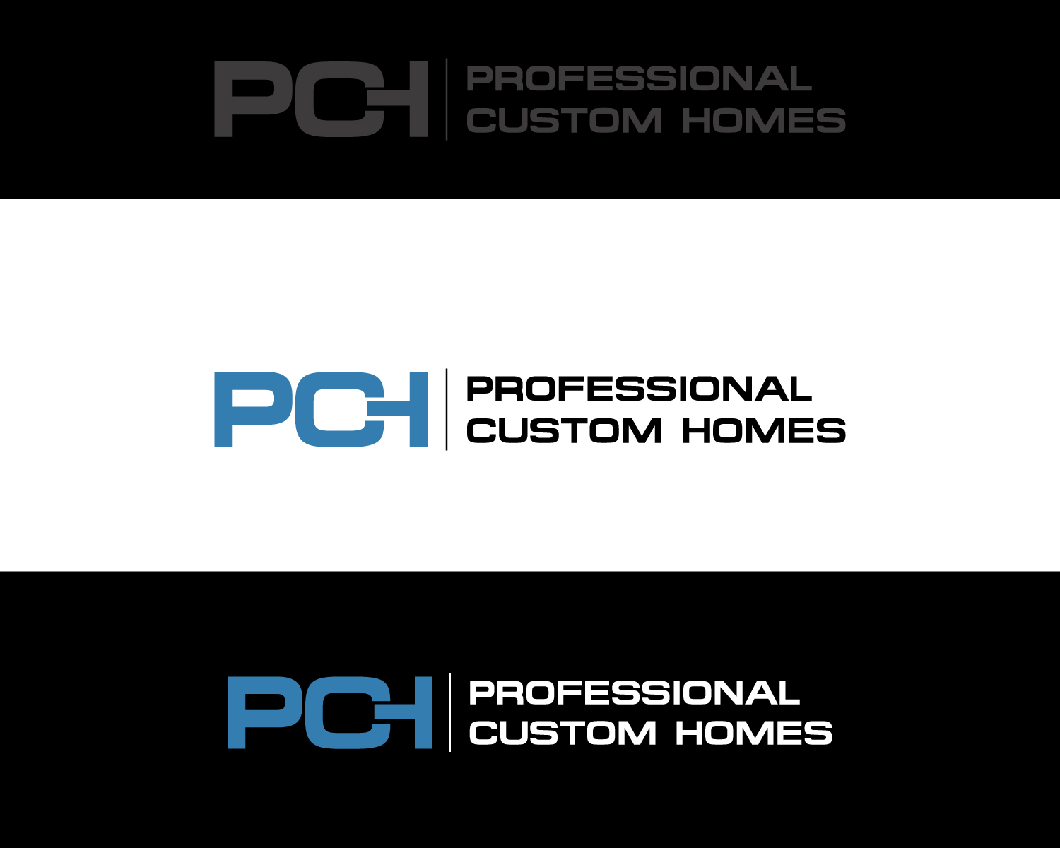 Logo Design by Atec for Professional Custom Homes | Design #14006057