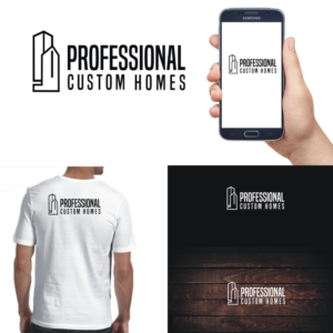 Logo Design by webeezine for Professional Custom Homes | Design: #14005287