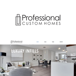 Logo Design by e-graphics for Professional Custom Homes | Design: #14001532