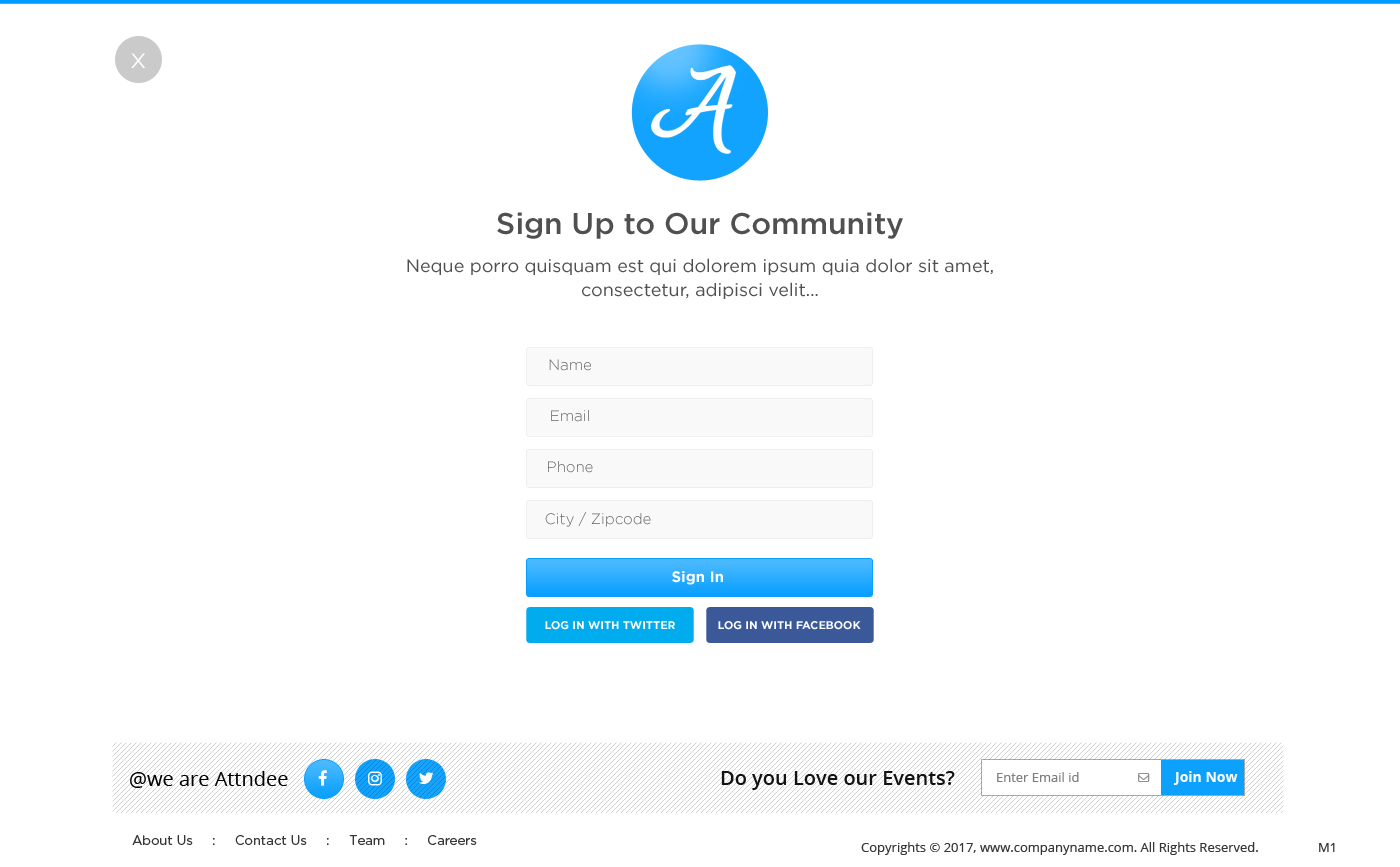 Web Design par pb pour Attndee | Design #14376779