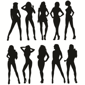 Watch case back design - silhouette girls | Illustration-Design von BJY