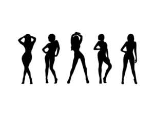 Watch case back design - silhouette girls | Illustration-Design von Abiyoso28