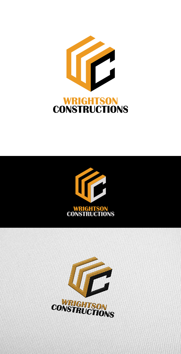 Logo Design by anshtoyj for Wrightson Constructions  | Design #14072805