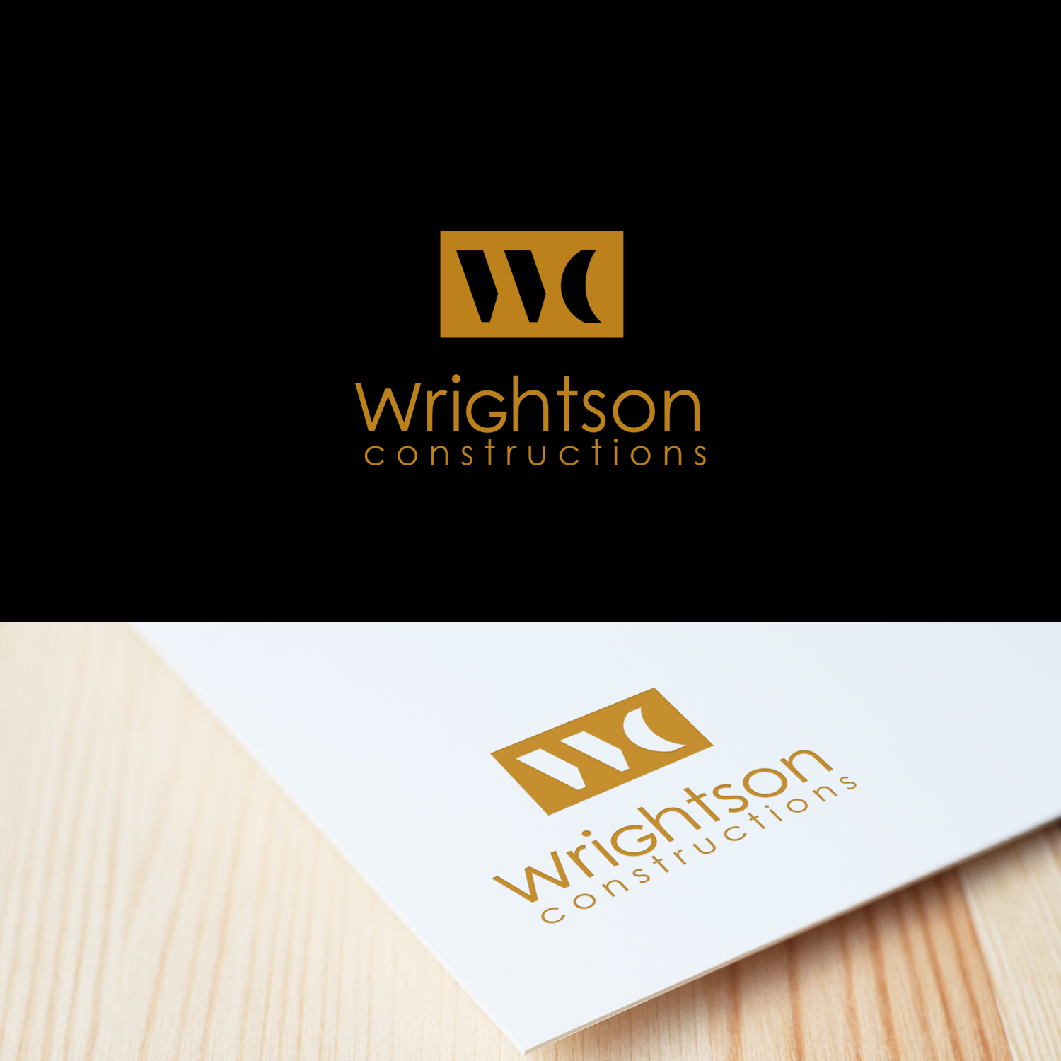 Logo Design by Lesia_Olesia for Wrightson Constructions  | Design #14063974