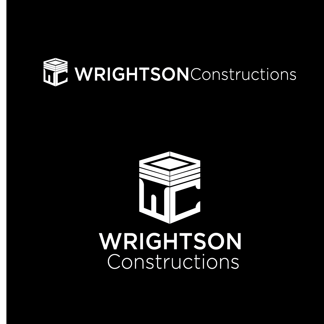 Logo Design by Adnan Ansari for Wrightson Constructions  | Design #14096870