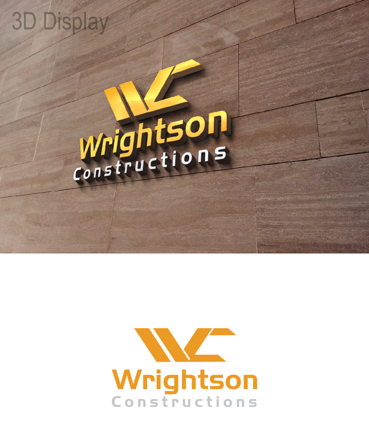 Logo Design by 3Guys for Wrightson Constructions  | Design #14073471