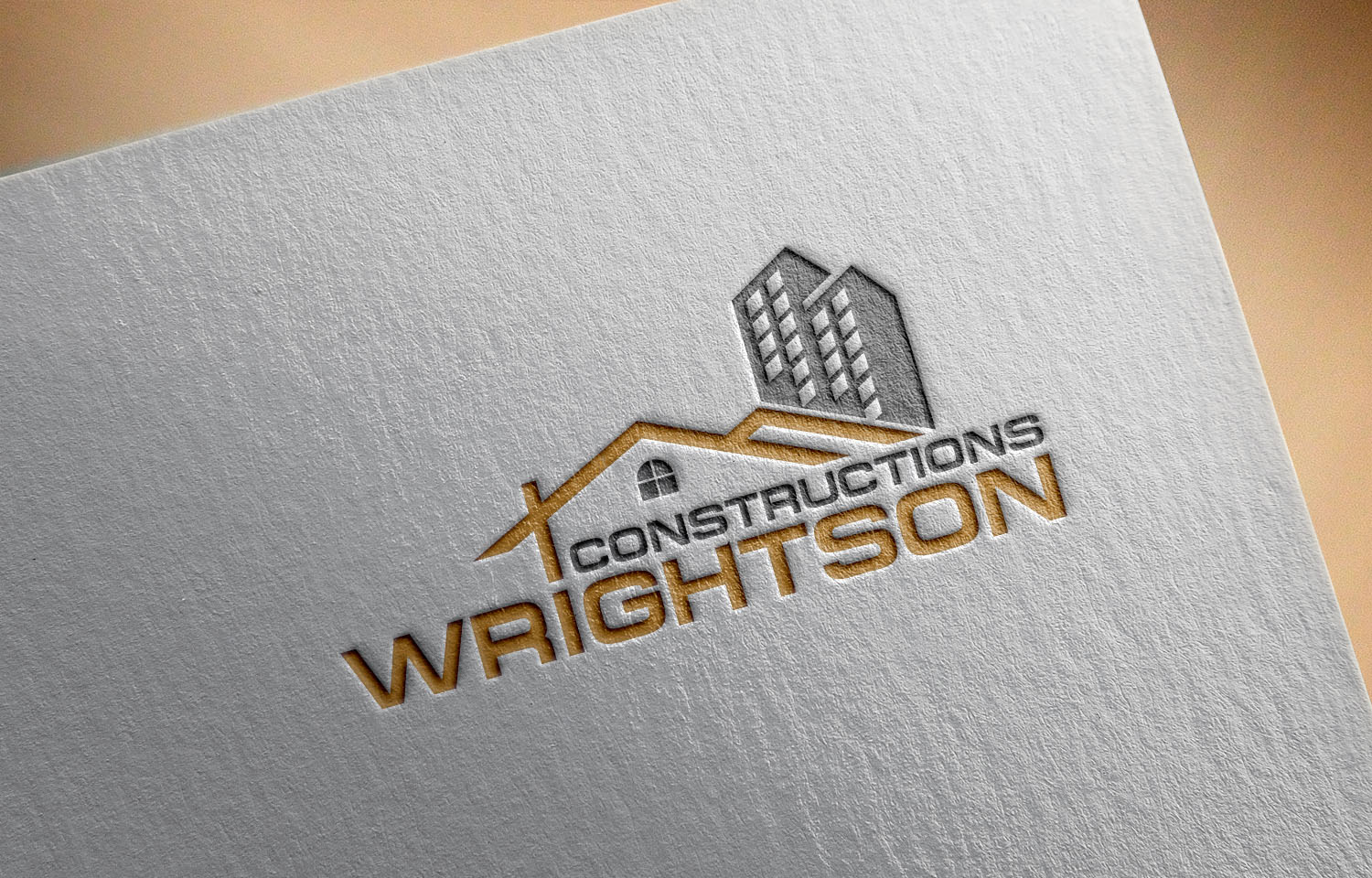 Logo Design by Khalik for Wrightson Constructions  | Design #14063424