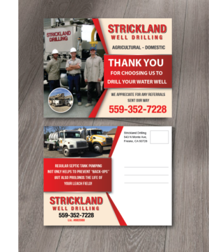 Postcard Design by alex989 for sequoia pumping | Design: #13987859