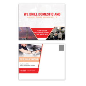 Postcard Design by creative.bugs for sequoia pumping | Design: #13992974