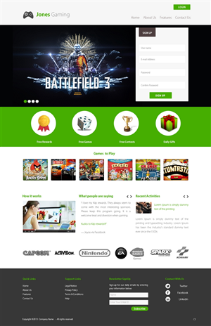 Web Design by pb for Simon Jones | Design: #2519000