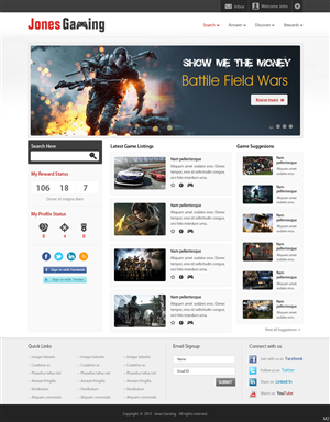 Web Design by pb for Simon Jones | Design: #2519018