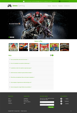 Web Design by pb for Simon Jones | Design: #2665753