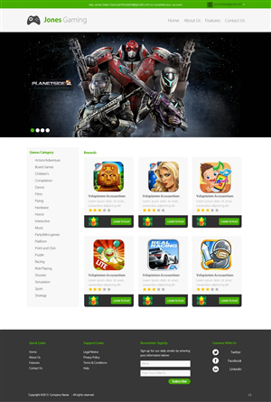 Web Design by pb for Simon Jones | Design: #2665761