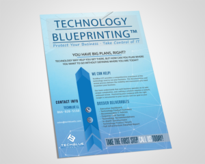 Flyer Design for TechBlue LLC | Diseño de Flyer por Lesaba Design
