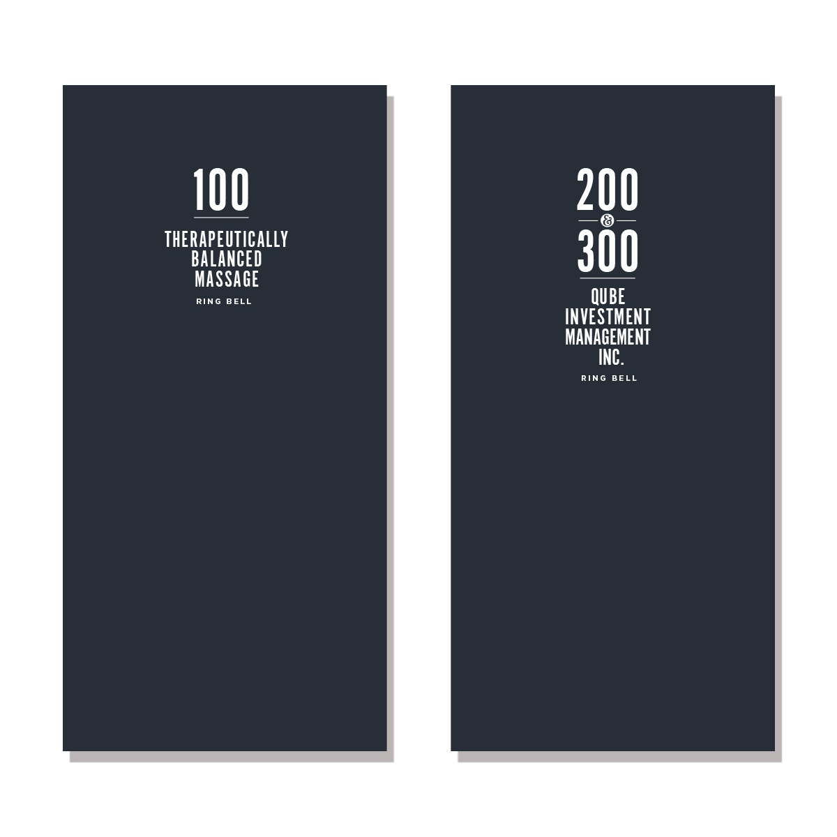 Signage Design by Image Solutions for Qube Investment Management | Design #14056637